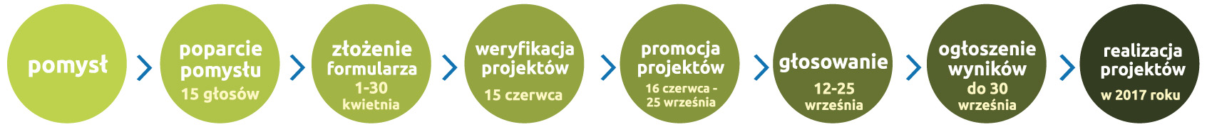 Grafika Budżetu Obywatelskiego: harmonogram