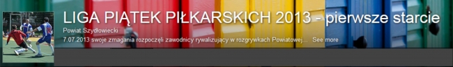 Banner Liga piątek piłkarskich 2013 galeria zdjęć [650x97]