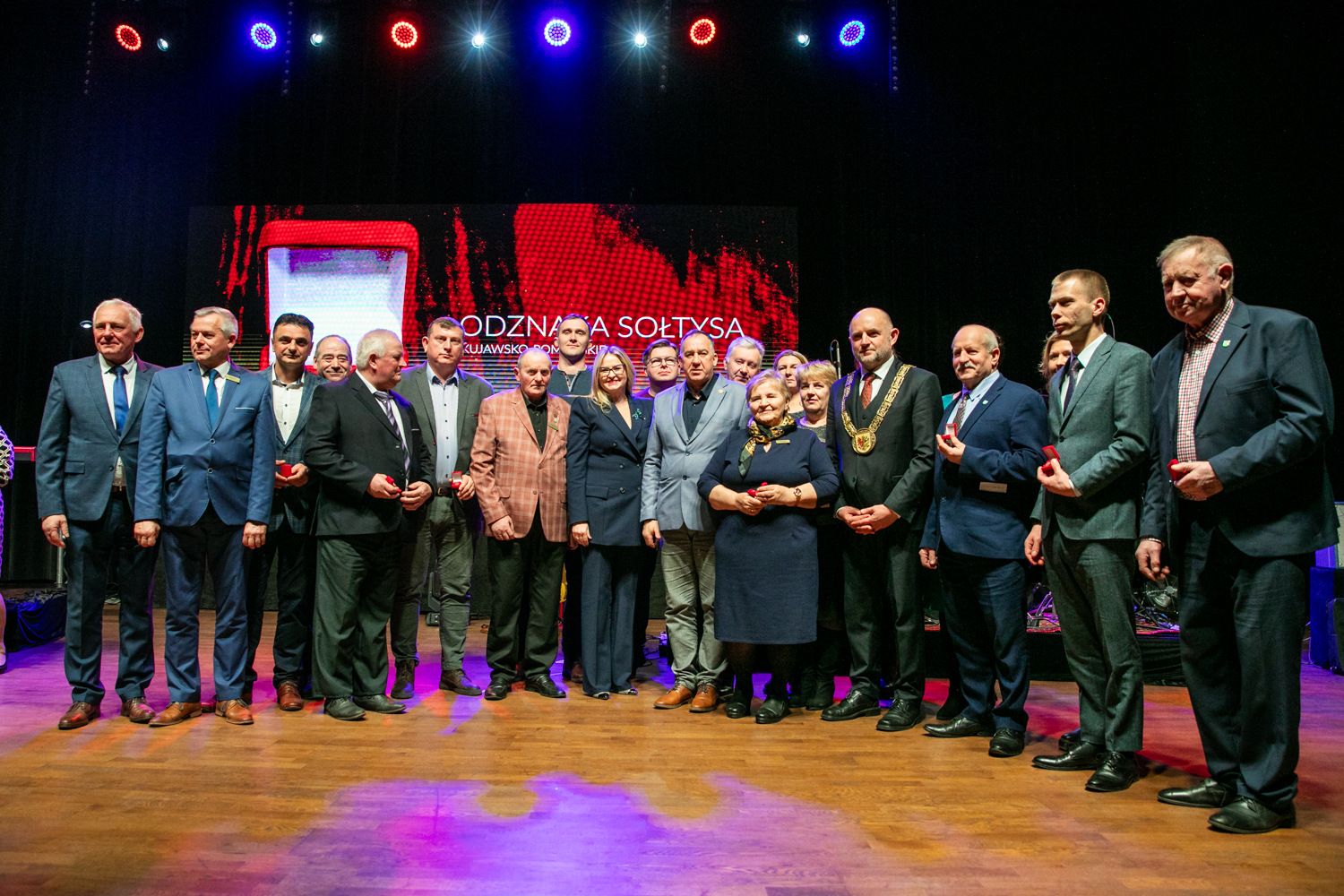 Wspólne pamiątkowe zdjęcie sołtysów...
