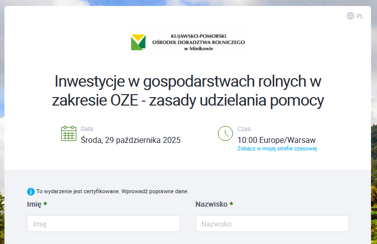 Infografika odnośnie szkolenia KPODR w Minikowie