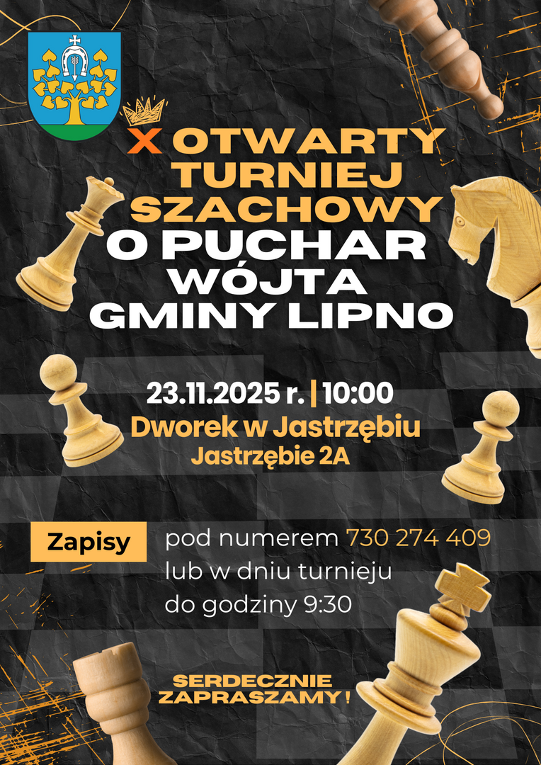 Otwarty Turniej Szachowy o Puchar Wójta Gminy Lipno