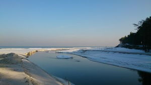 Zimowa plaża w Dębkach [300x169]
