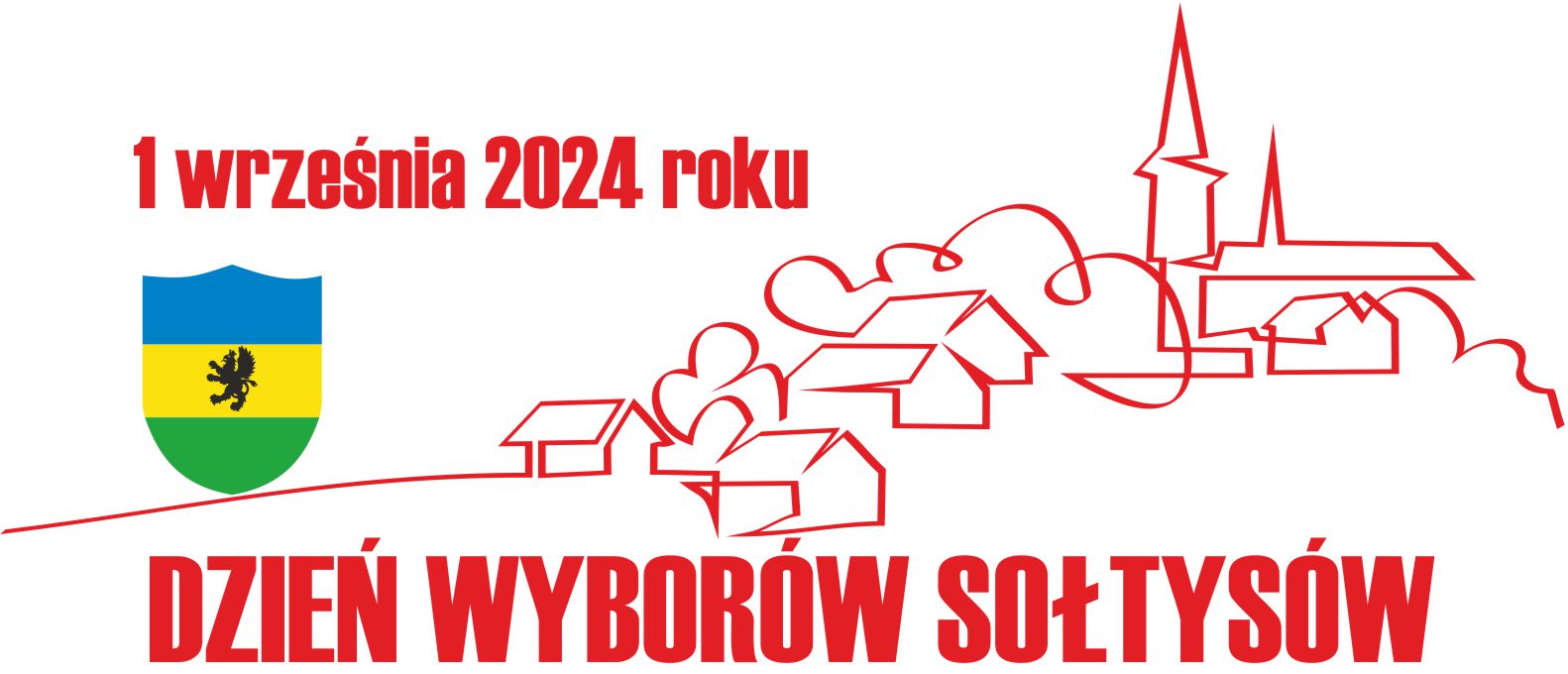 LOGO z napisem 1 września Dzień Wyborów Sołtysów