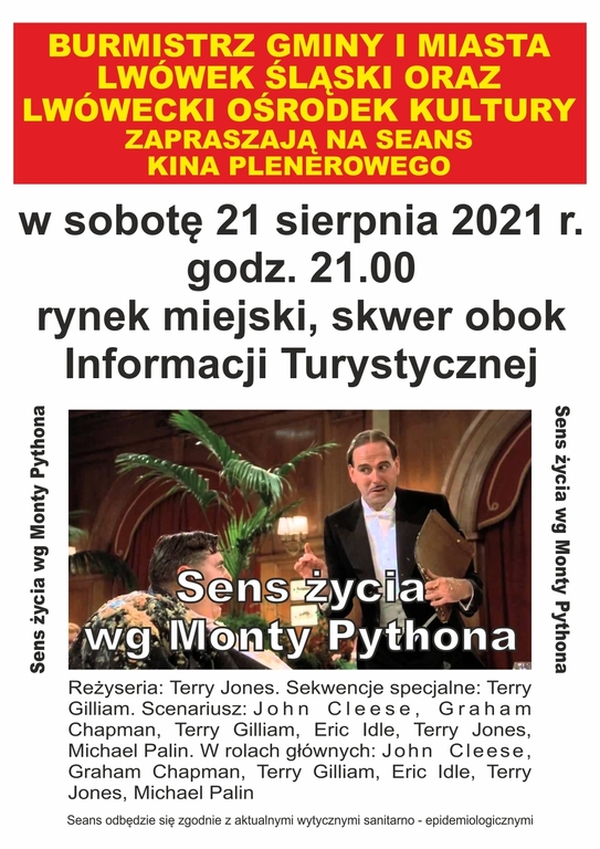 Kino na Rynku - Sens życia wg Monty Pythona - 21.08.2021
