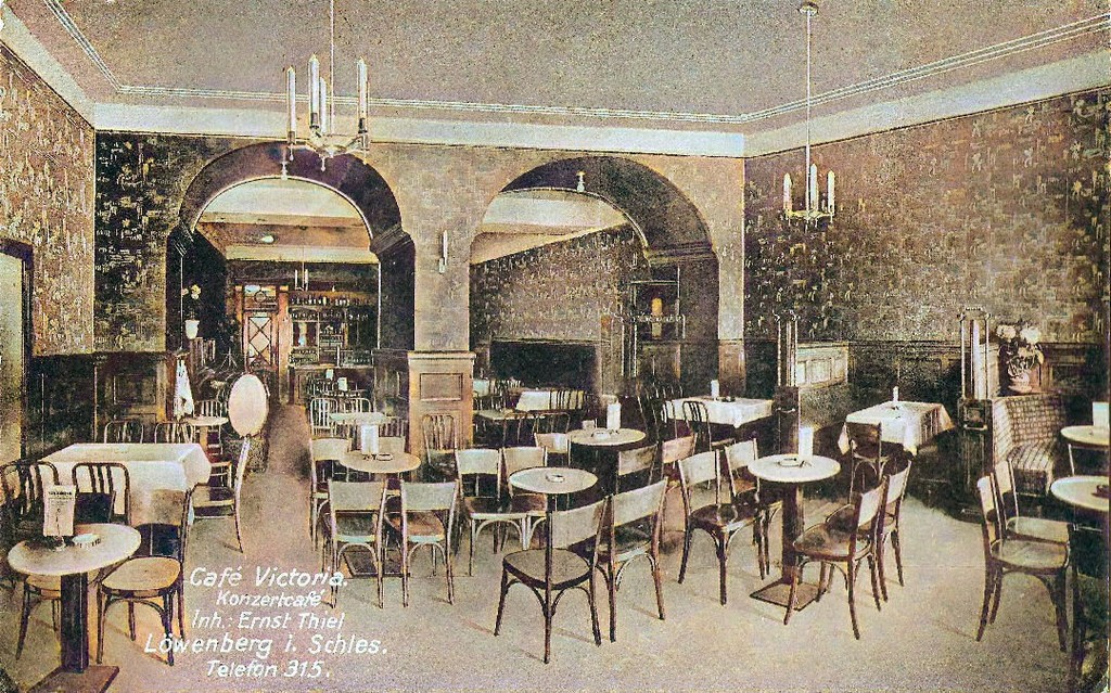 Café Viktoria w latach 30. XX w., zbiory Szymona Wrzesińskiego