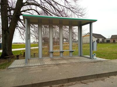 ,,Zakup i montaż wiat przystankowych w miejscowościach Wólka Przekory, Ochudno, Nowe Wielątki