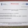Tablica przy Stacji Uzdatniania Wody w Pokrytkach