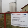 Tablica przy Stacji Uzdatniania Wody w Pokrytkach