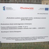 Tablica przy Stacji Uzdatniania Wody w Unierzyżu