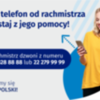 Na grafice jest napis: Odbierz telefon od rachmistrza i skorzystaj z jego pomocy! Rachmistrz dzwoni z num