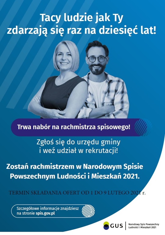 Plakat nabór rachmistrzów
