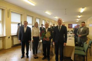 Zdjęcie Zasłużony dla Gminy Gołuchów dla p Kazimierza Radomskiego założyciela i prezesa WOPR w Gołuchowie w latach 1980 � 2021 [300x200]