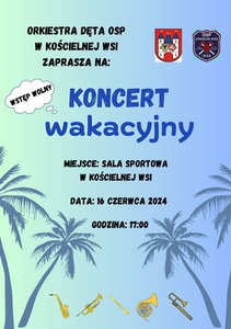 Plakat - Koncert Wakacyjny