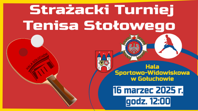 Grafika - Turniej Tenisa Stołowego Drużyn OSP 2025r. ŁG