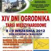 Plakat - XIV Dni Ogrodnika-Targi Międzynarodowe