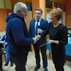 Od lewej: Marek Kilichowski nowy Sołtys Łyskowa, Ireneusz Kucharski Wójt Gminy Gostycyn, Justyna Kożu