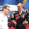 Od lewej: Premier Mateusz Morawiecki, Leszek Kucharski, Łukasz Schreiber
