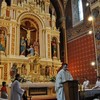 Msza Święta w Kościele Parafialnym, którą odprawił ks. Piotr Sowa.