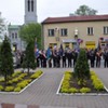 Uroczystość przed pomnikiem Tadeusza Kościuszki.