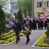 Uroczystość przed pomnikiem Tadeusza Kościuszki.