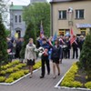 Uroczystość przed pomnikiem Tadeusza Kościuszki.