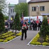 Uroczystość przed pomnikiem Tadeusza Kościuszki.