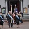 Przemarsz przed pomnik Tadeusza Kościuszki