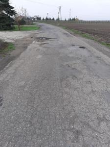 Droga Gózd-Dmosin przed przebudową