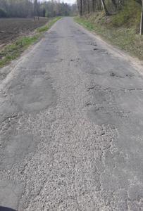 Droga Nadolna-Terersin przed remontem