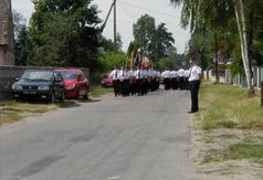 Przemarsz przybyłych jednostek