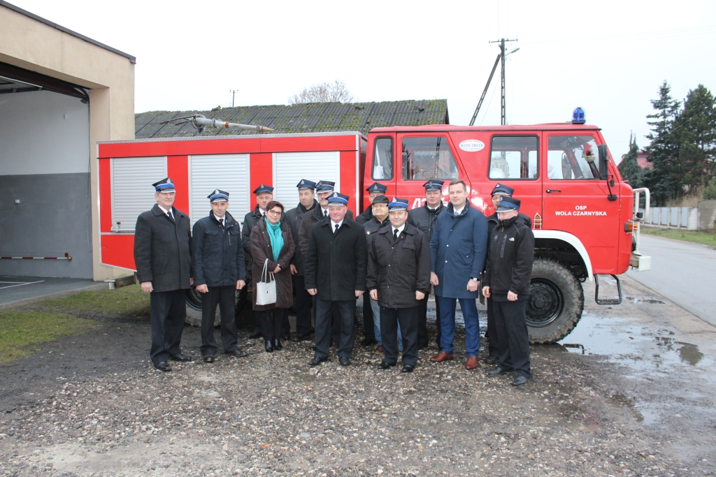 PRZEKAZANIE SAMOCHODU POŻARNICZEGO DLA OSP WOLA CZARNYSKA Gmina