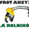 Zdjęcie przedstawia pistolet dystrybucyjny paliwa oraz napis Zwrot akcyzy dla rolników