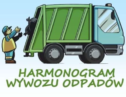 Gmina Świętajno - HARMONOGRAM WYWOZU ODPADÓW z terenu Gminy Świętajno,  obowiązuje od 01.01.2020r.