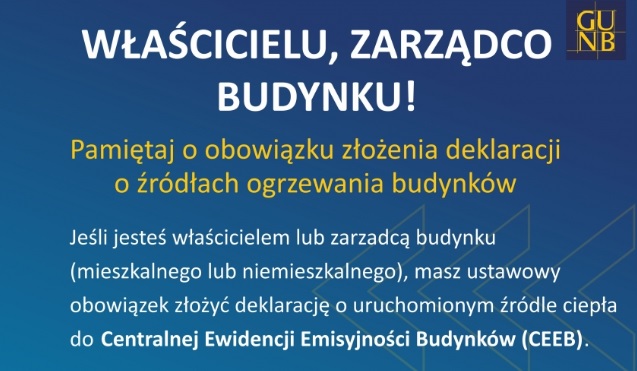 Gmina Bytnica - Przypominamy O Obowiązku Złożenia Deklaracji CEEB