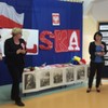 Brzeźno Wielkie. Uczniowie z Publicznej Szkoły Podstawowej podczas patriotycznego święta (link otworzy duże zdjęcie)