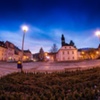 rynek Wlenia nocą