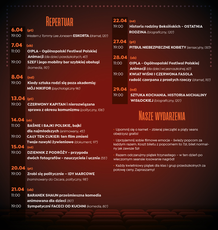 repertuar kwiecień 2018 (link otworzy duże zdjęcie)