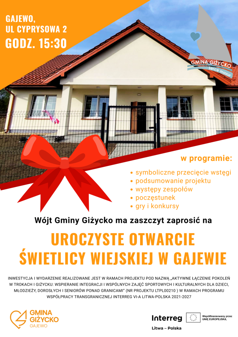Świetlica w Sołectwie Gajewo