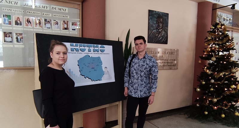 Gabriela Lis oraz Michał Arciszewski podczas olimpiady w Kutnie. (link otworzy duże zdjęcie)