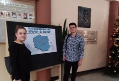 Gabriela Lis oraz Michał Arciszewski podczas olimpiady w Kutnie.