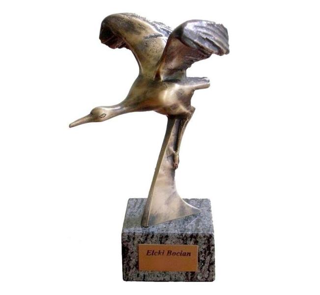 Statuetka ,,Ełcki Bocian (link otworzy duże zdjęcie)