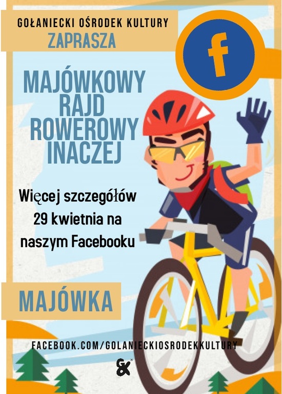 Plakat dotyczący rajdu rowerowego