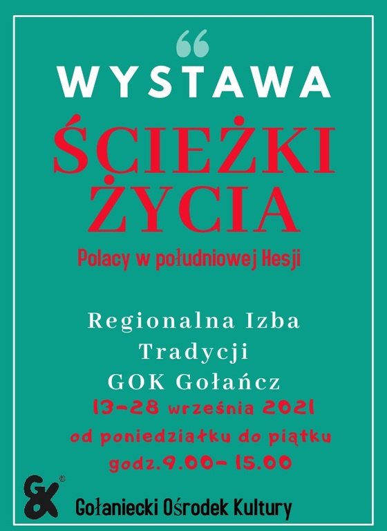 Plakat informujący o wystawie