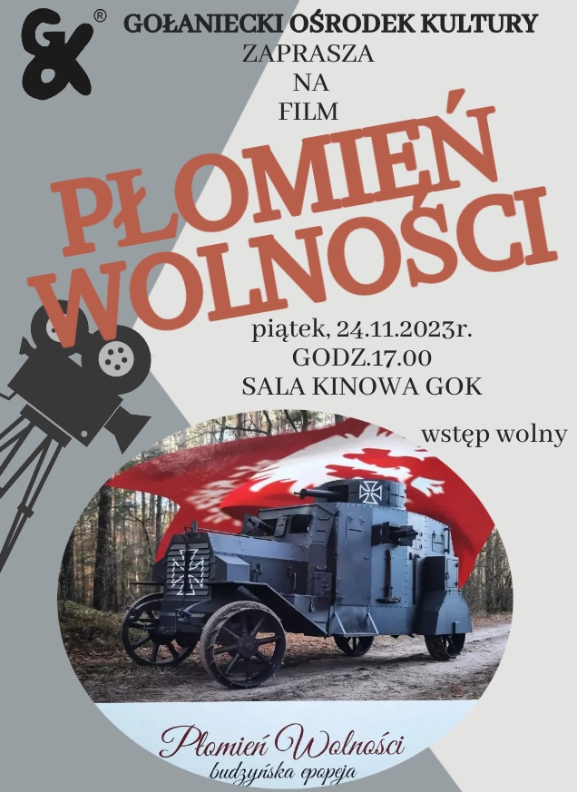 Plakat informujący o filmie