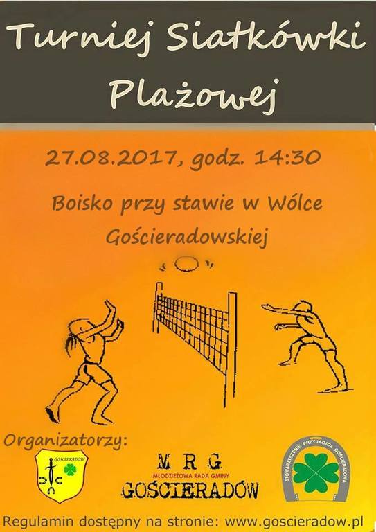 Plakat turnieju siatkówki plażowej (link otworzy duże zdjęcie)