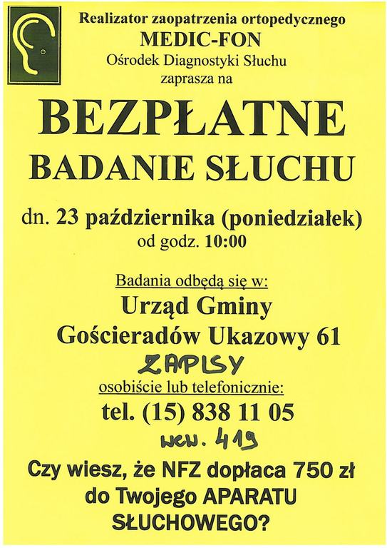 Plakat - badanie słuchu (link otworzy duże zdjęcie)