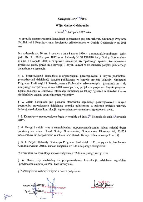 Zarządzenie wójta (link otworzy duże zdjęcie)