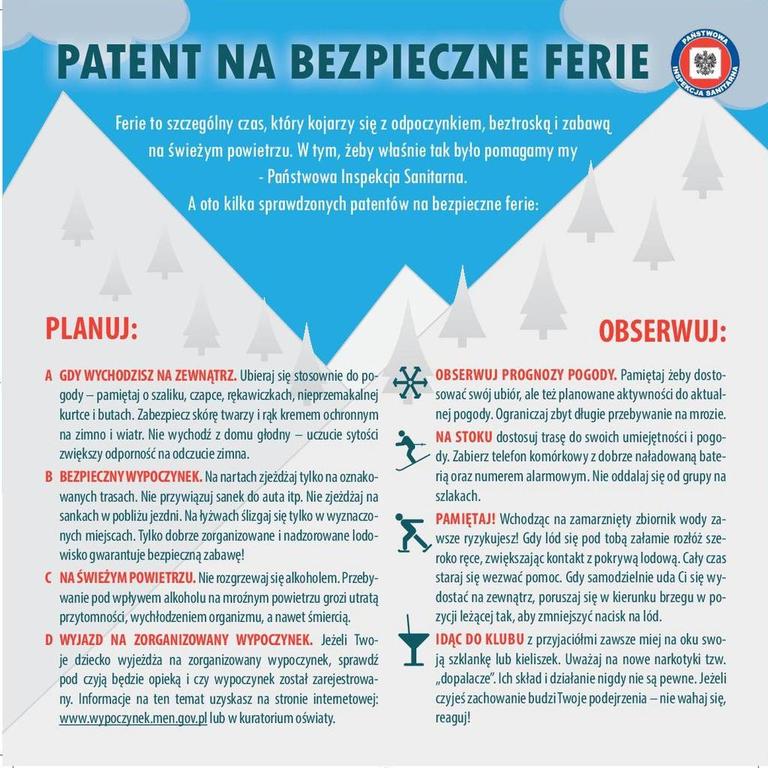 Zasady bezpiecznych ferii (link otworzy duże zdjęcie)
