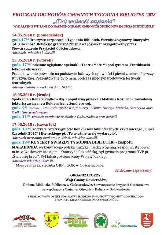 Program Tygodnia Bibliotek (link otworzy duże zdjęcie)