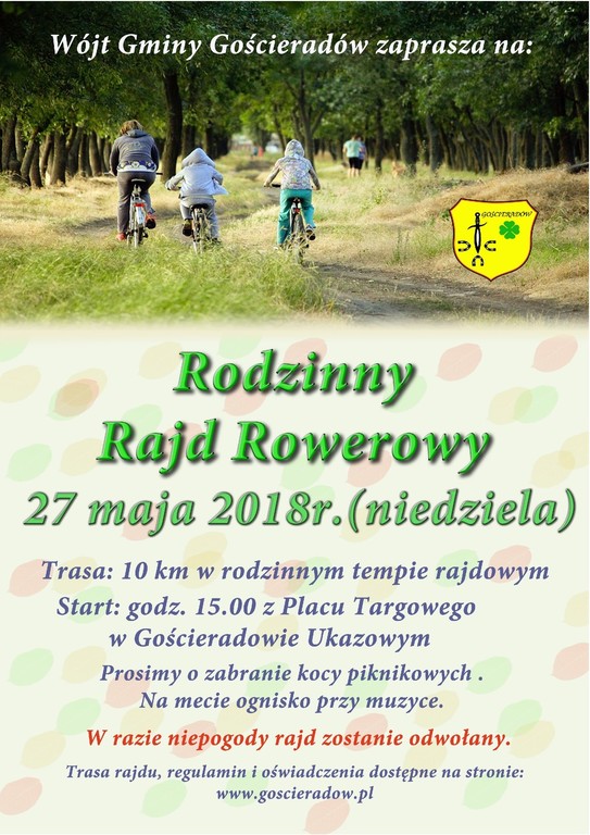 Plakat rajd rowerowy (link otworzy duże zdjęcie)